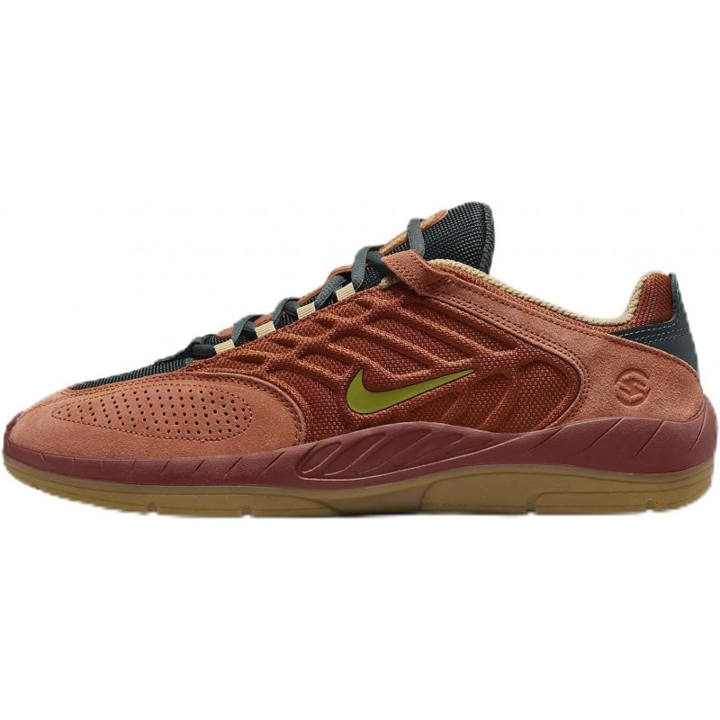 Chaussures de skate Nike SB Vertebrae (FZ4878-200, Russet foncé/Orange désert/Jungle profonde/Poire)