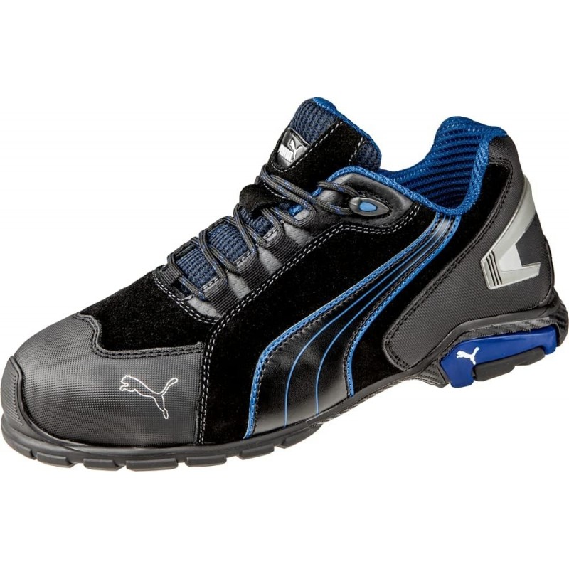 Chaussures de sécurité PUMA Safety Rio Low SD pour hommes, bout en aluminium, antidérapantes