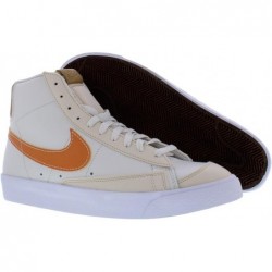 Chaussures de basket-ball Nike Blazer Mid '77 pour homme, blanc perle orange caramel