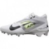 Chaussures de football Nike Alpha Menace 4 Pro (FD7037-100, blanc/argent métallique/poussière de photons)