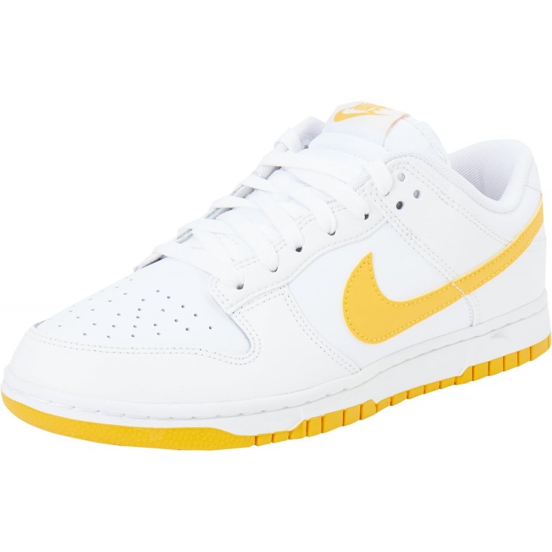 Chaussures Nike Dunk Low Retro pour homme (DV0831-109, blanc/blanc sommet/bleu armure clair)