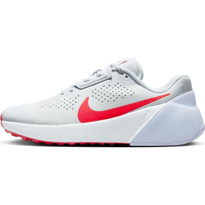 Chaussures d'entraînement Nike Air Zoom TR 1 pour homme (DX9016-004, platine pur/gris football/rouge université)