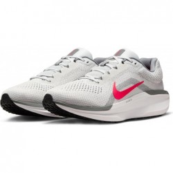 Chaussures de course sur route Nike Winflo 11 pour homme (FJ9509-005, poussière de photons/gris fumée/gris fumée clair/rouge feu