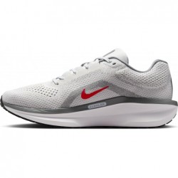 Chaussures de course sur route Nike Winflo 11 pour homme (FJ9509-005, poussière de photons/gris fumée/gris fumée clair/rouge feu