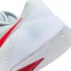 Chaussures d'entraînement Nike Air Zoom TR 1 pour homme (DX9016-004, platine pur/gris football/rouge université)