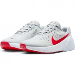 Chaussures d'entraînement Nike Air Zoom TR 1 pour homme (DX9016-004, platine pur/gris football/rouge université)