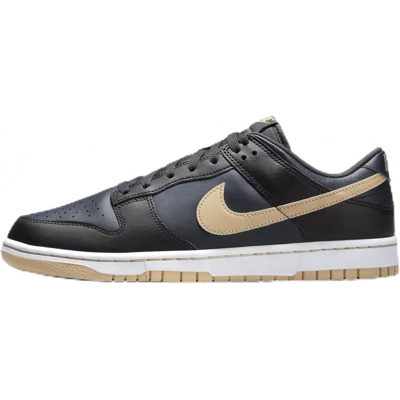 Chaussures Nike Dunk Low Retro pour homme (DV0831-005, noir/anthracite/sésame)