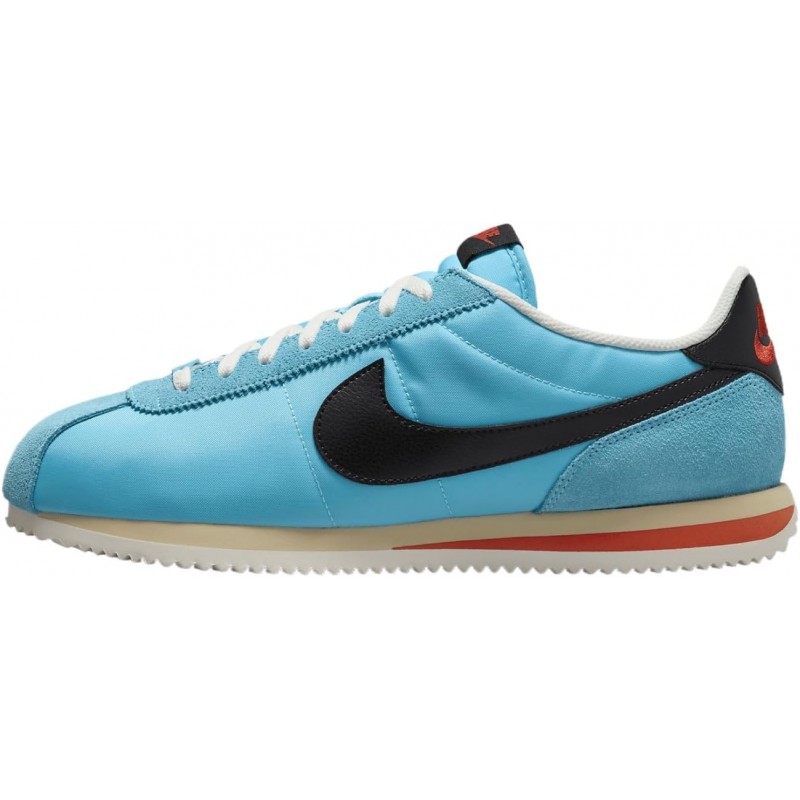 Chaussures Nike Cortez Textile pour Homme (HF0263-401, Bleu Baltique/Or Équipe/Rouge Picante/Noir)