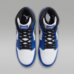 Chaussures de baseball Jordan 1 Retro MCS pour hommes (AV5354-411, Game Royal/Blanc/Noir)