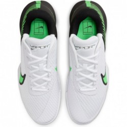 Chaussures de tennis pour terrain dur NikeCourt Air Zoom Vapor Pro 2 pour homme (DR6191-105, blanc/noir/vert poison)