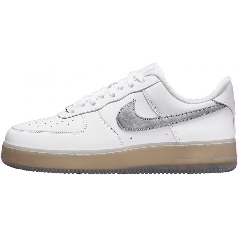 Nike Homme Air Force 1 DX3945 100 Blanc/Argent Métallique