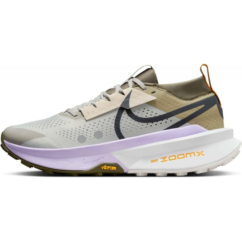 Chaussures de trail Nike Zegama 2 pour homme (FD5190-003, minerai de fer clair/vert vapeur/fleur lilas/anthracite)