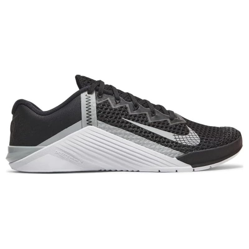 Chaussure Nike Metcon 6 pour homme, noir/gris fumé clair-blanc