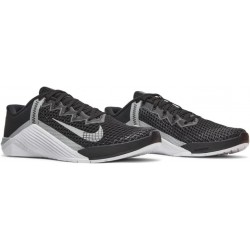 Chaussure Nike Metcon 6 pour homme, noir/gris fumé clair-blanc