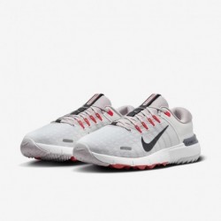 Chaussures de golf Nike Free Golf NN (larges) (FQ7875-100, blanc sommet/fantôme/rouge foncé/noir)