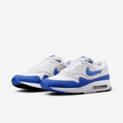 Chaussures de golf Nike Air Max 1 '86 OG G pour homme (DV1403-115, blanc/platine pur/noir/hyper royal)