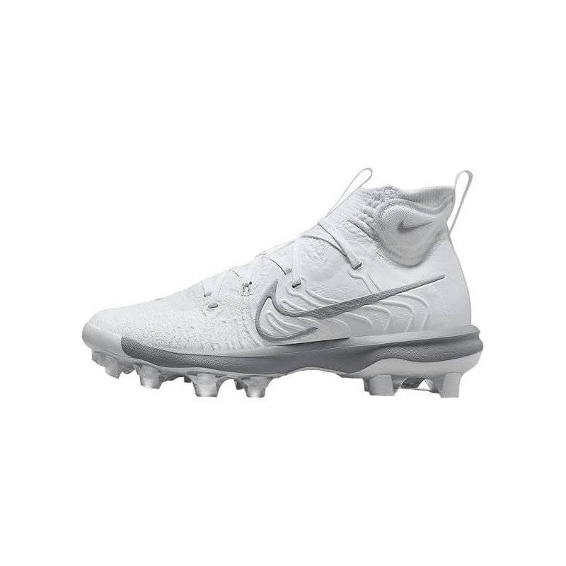 Chaussures de baseball Nike Alpha Huarache NXT MCS pour homme (DJ6519-103, blanc/platine pur/gris loup)