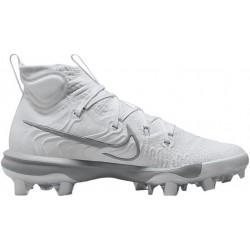 Chaussures de baseball Nike Alpha Huarache NXT MCS pour homme (DJ6519-103, blanc/platine pur/gris loup)