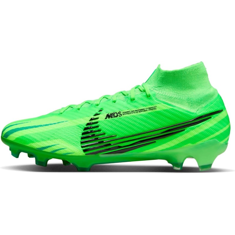 Chaussures de football montantes Nike Superfly 9 Elite Mercurial Dream Speed FG (FJ7186-300, Vert Strike/Vert Stadium/Noir)