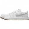 Chaussures de golf Nike Air Jordan 1 Low G (DD9315-111, blanc/gomme marron moyen/platine pur)