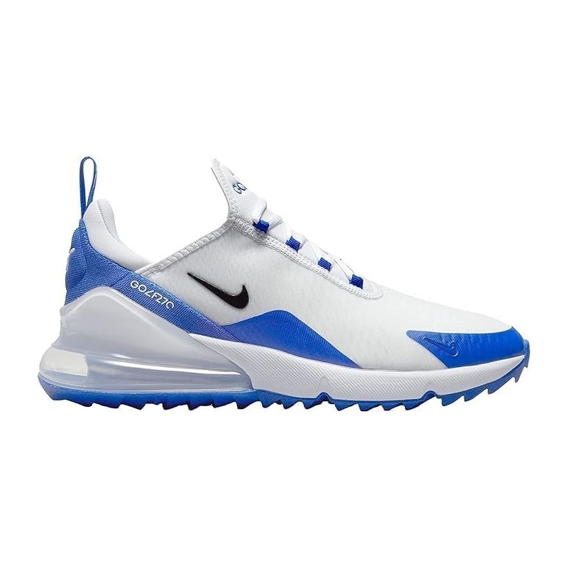 Chaussures de golf Nike Air Max 270 Golf « White Racer Blue » pour homme CK6483-106