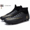 Chaussures de football WLY pour hommes FG Chaussures de football à crampons montantes pour compétition/entraînement