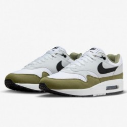 Chaussures Nike Air Max 1 pour homme (FD9082-102, blanc/platine pur/olive moyen)