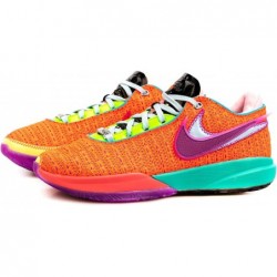 Chaussure de basket-ball Nike Lebron 20 XX pour homme Total Orange/Violet vif DJ5423-800