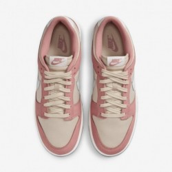 Chaussures Nike Dunk Low Retro Premium pour homme (FB8895-601, Poussière d'étoile rouge/Sanddrift/Blanc sommet)