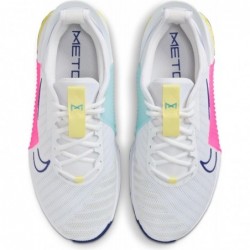 Chaussures d'entraînement Nike Metcon 9 EasyOn pour homme (DZ2615-102, blanc/bleu royal foncé/rose féroce/blanc)