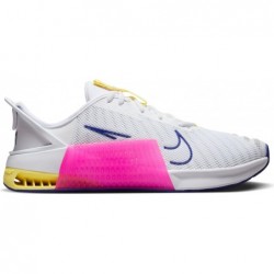 Chaussures d'entraînement Nike Metcon 9 EasyOn pour homme (DZ2615-102, blanc/bleu royal foncé/rose féroce/blanc)