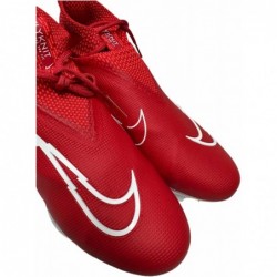 Chaussures de football à crampons Nike Alpha Menace Elite-3 pour homme Rouge université/Cramoisi brillant/Blanc sommet/Blanc CT6