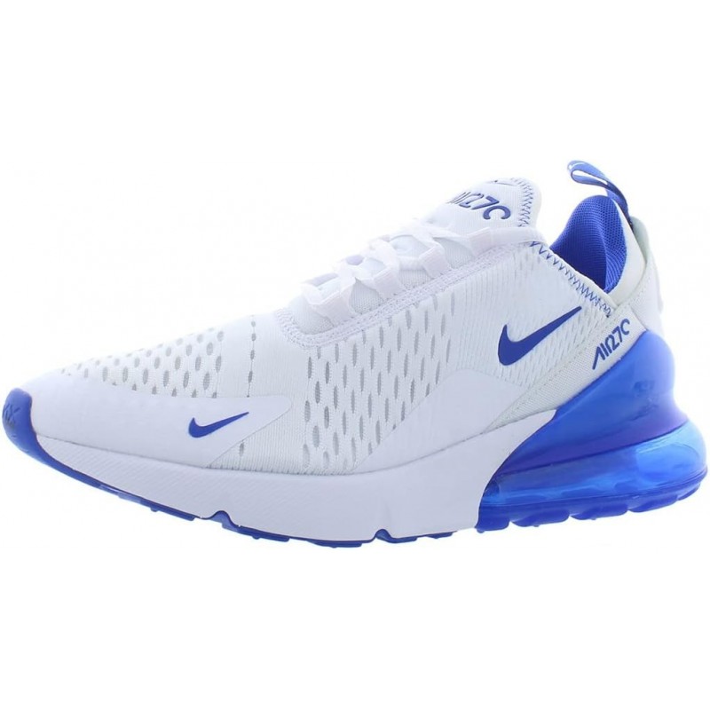 Chaussures Nike Air Max 270 pour homme (DH0268-100, blanc/bleu coureur-bleu royal)