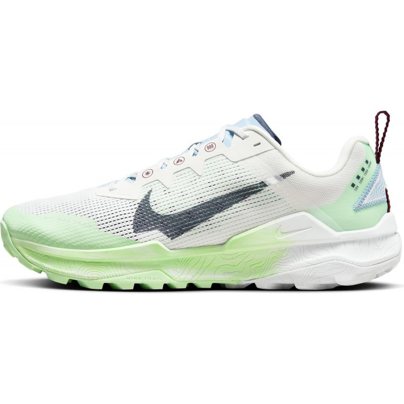 Chaussures de course Nike pour hommes, Summit White Thunder Blue Vapor Green